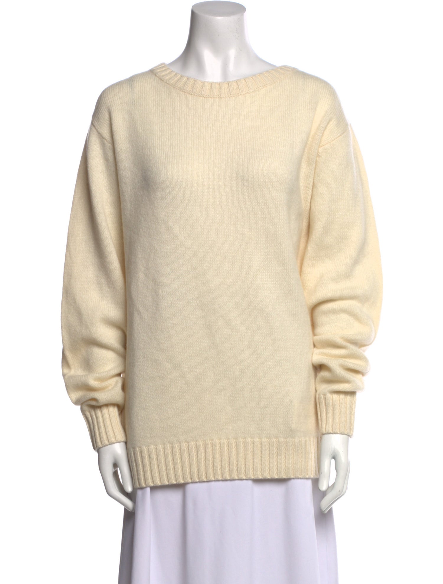 The Elder Statesman Cashmere Bateau Neckline Sweater