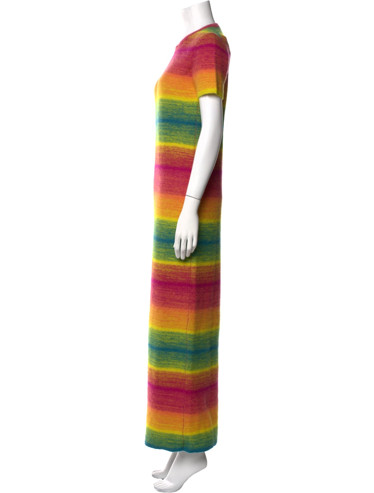 The Elder Statesman Striped Long Dress
