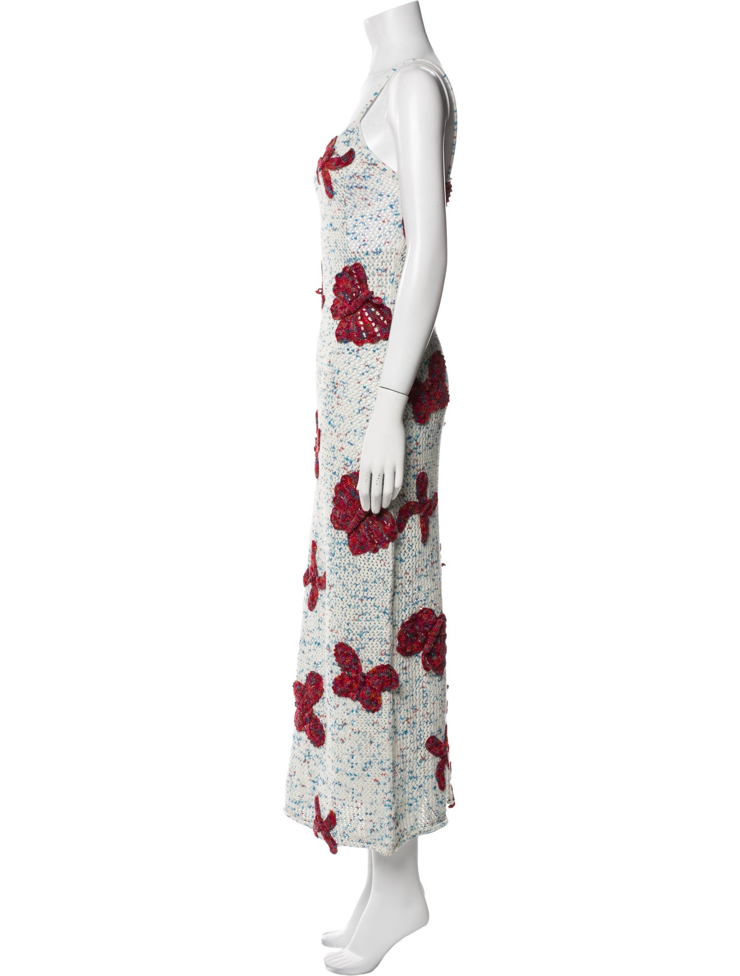 The Elder Statesman Floral Print Long Dress