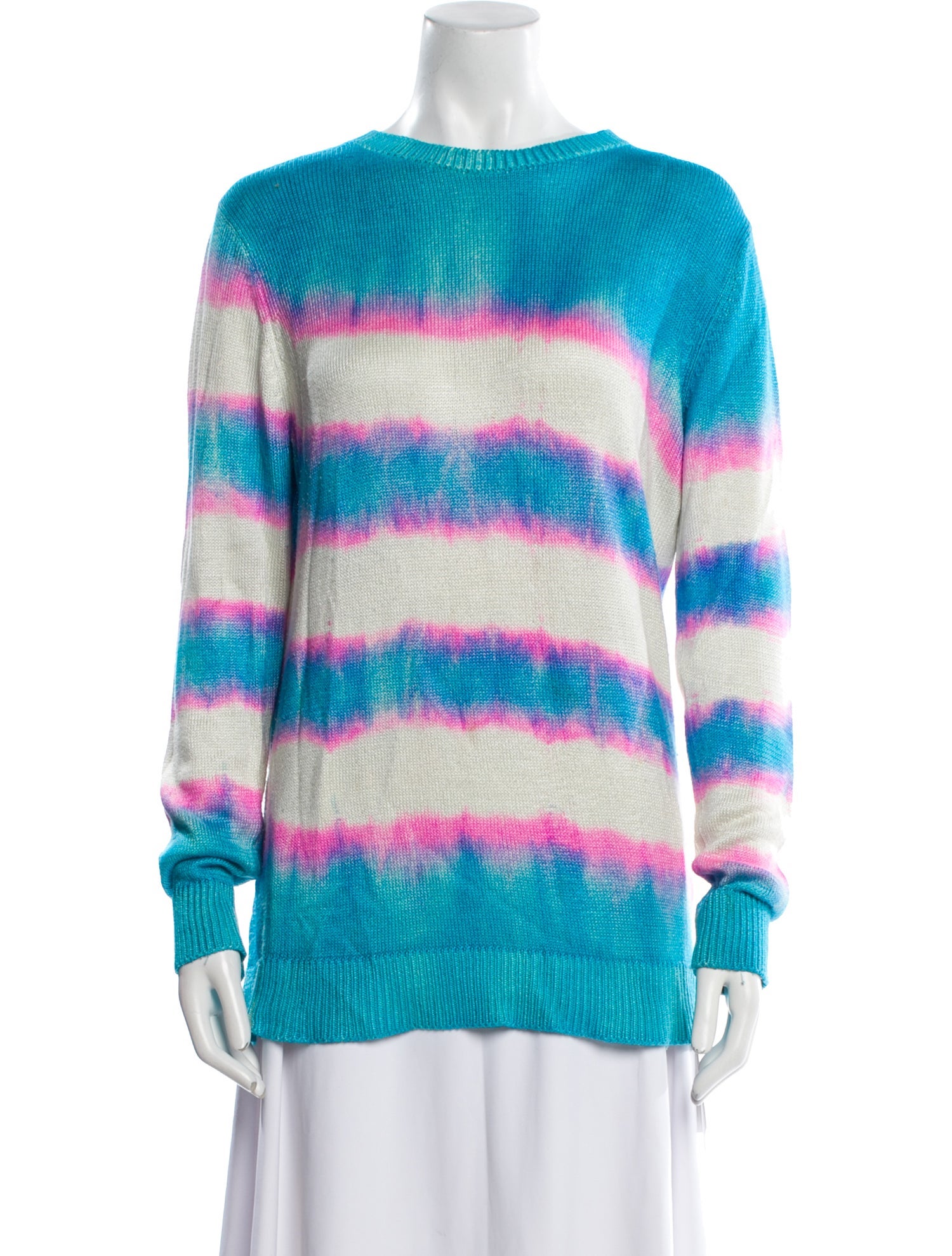 The Elder Statesman Silk Striped Sweater