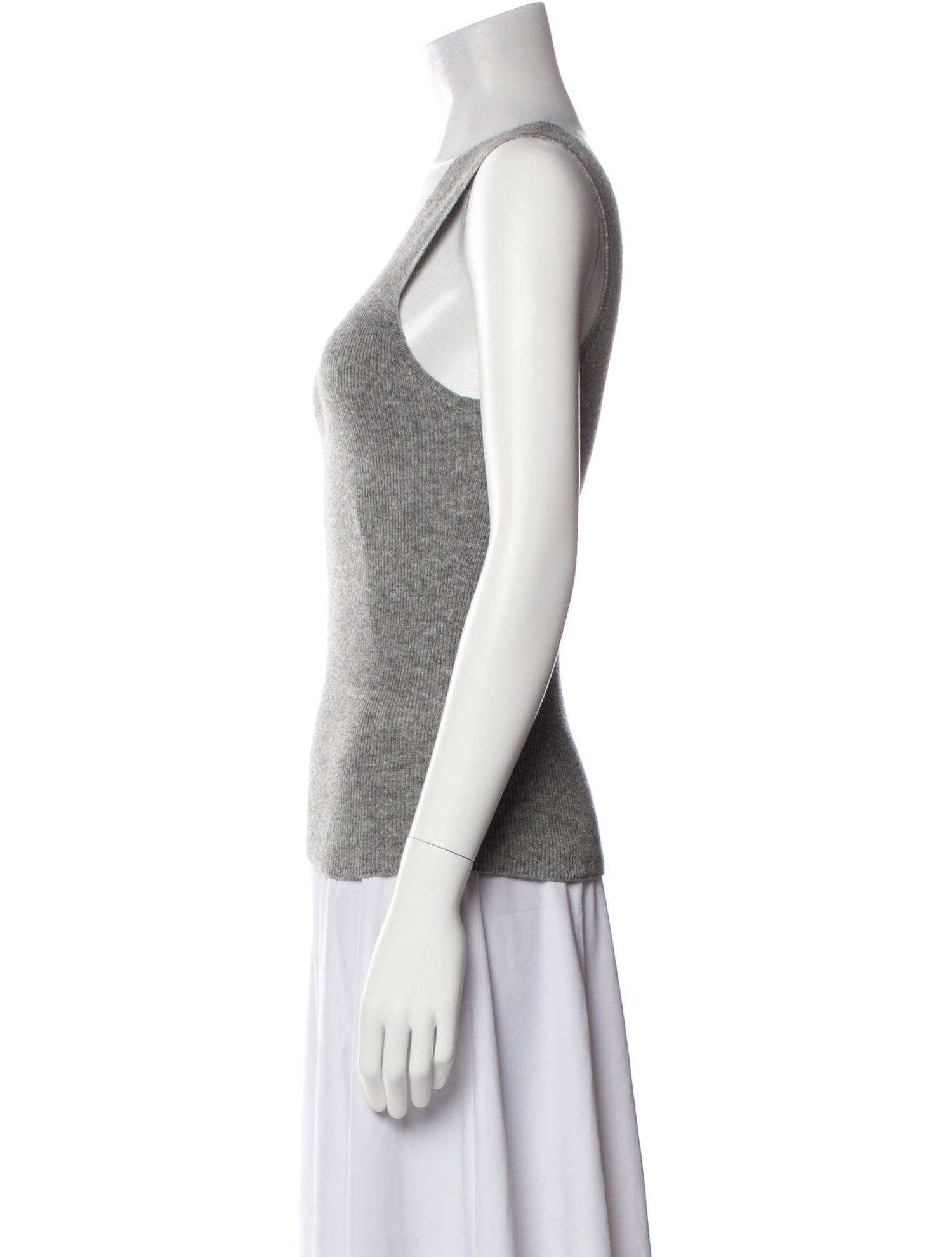 The Elder Statesman Silk Scoop Neck Top