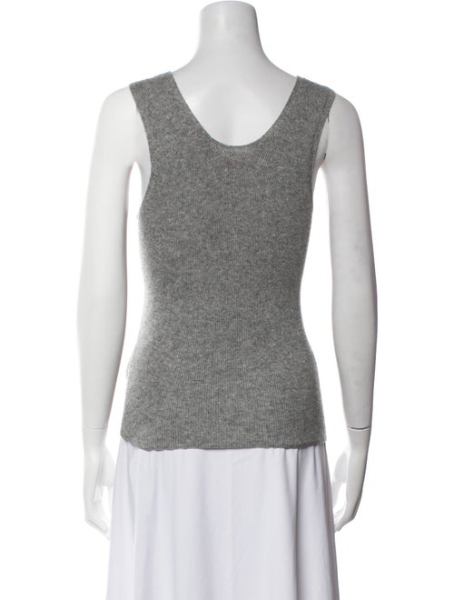 The Elder Statesman Silk Scoop Neck Top