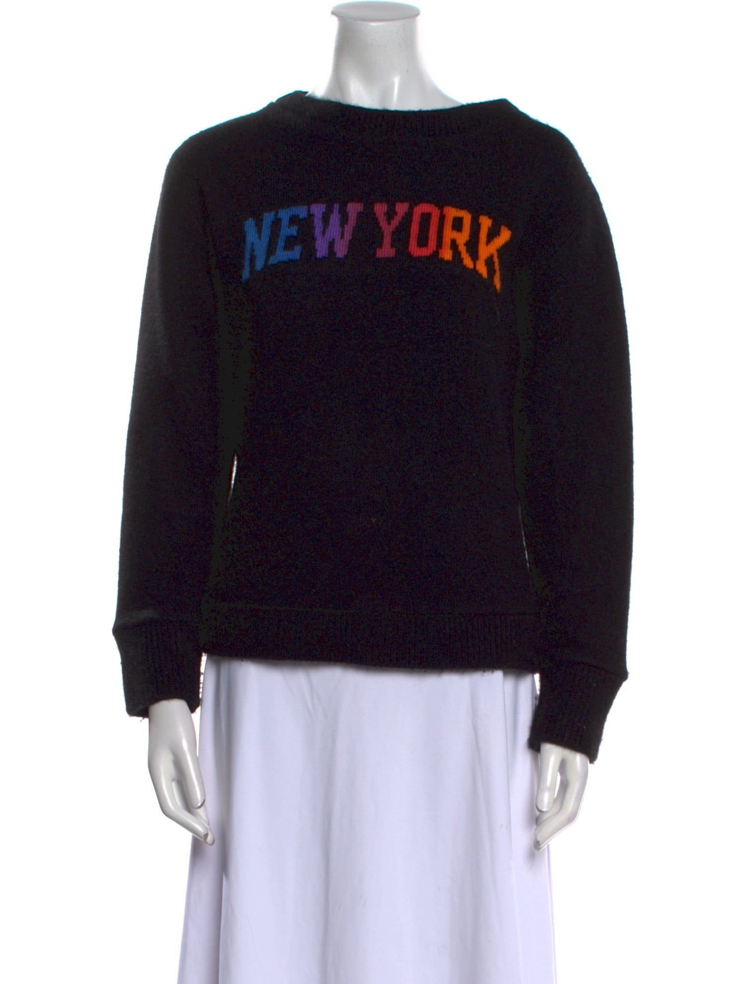 The Elder Statesman Cashmere Graphic Print Sweater