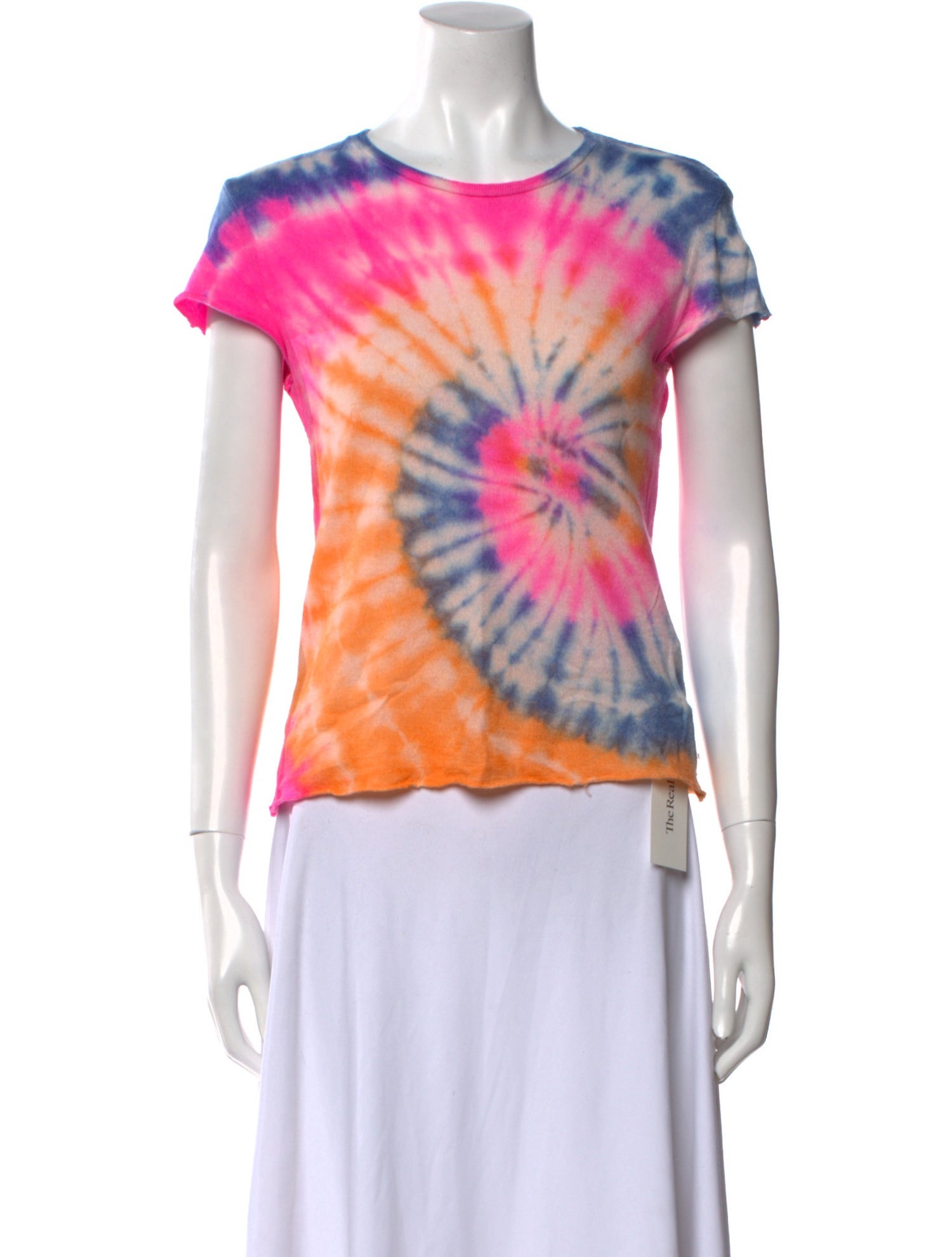 The Elder Statesman Cashmere Tie-Dye Print T-Shirt