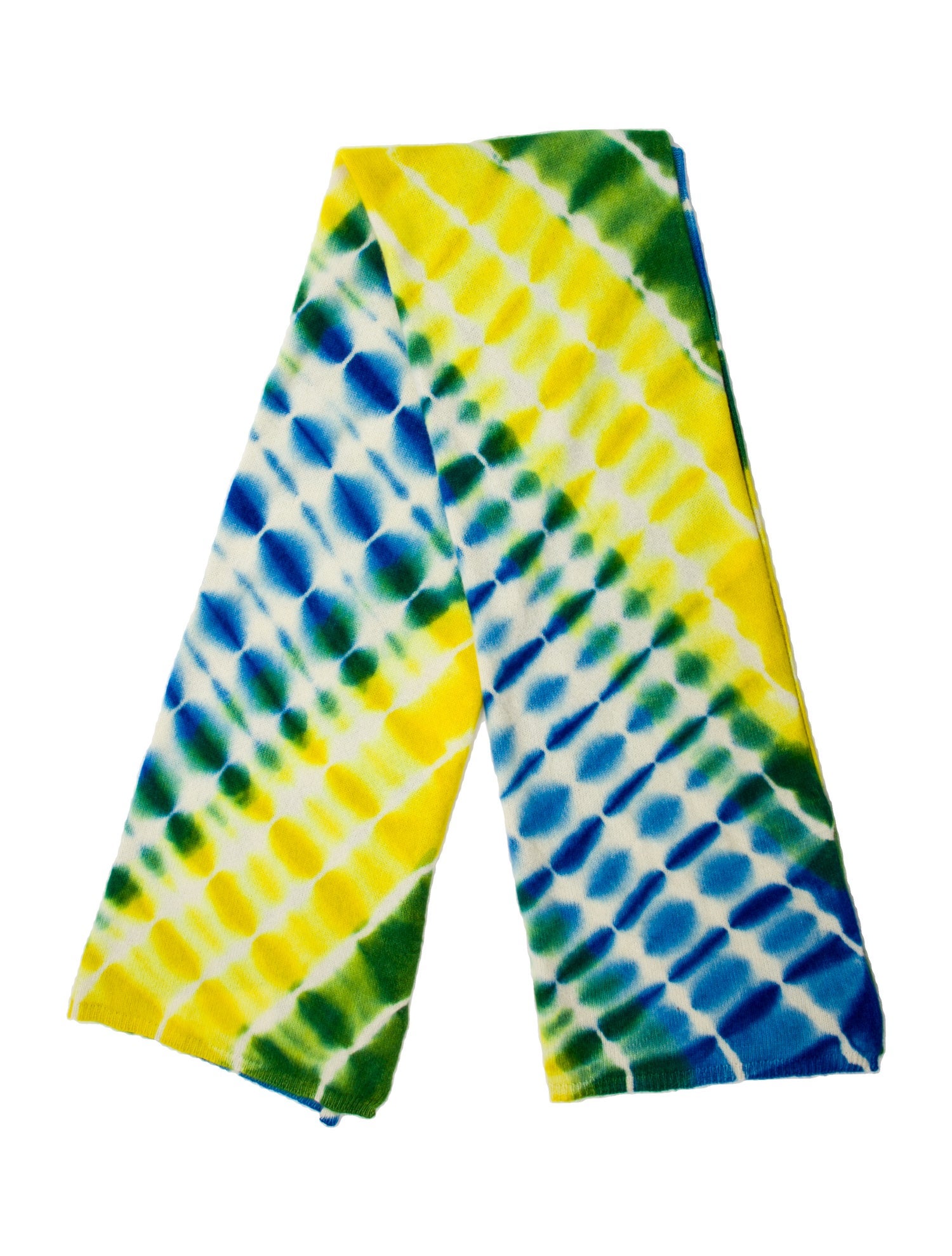 The Elder Statesman Cashmere Animal Print Scarf