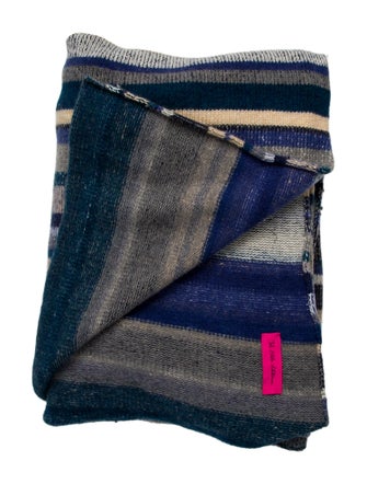 The Elder Statesman Stripe Super Soft Blanket