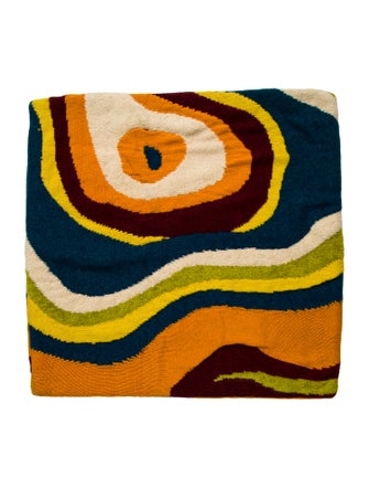 The Elder Statesman Swirled Cashmere Cushion Cover