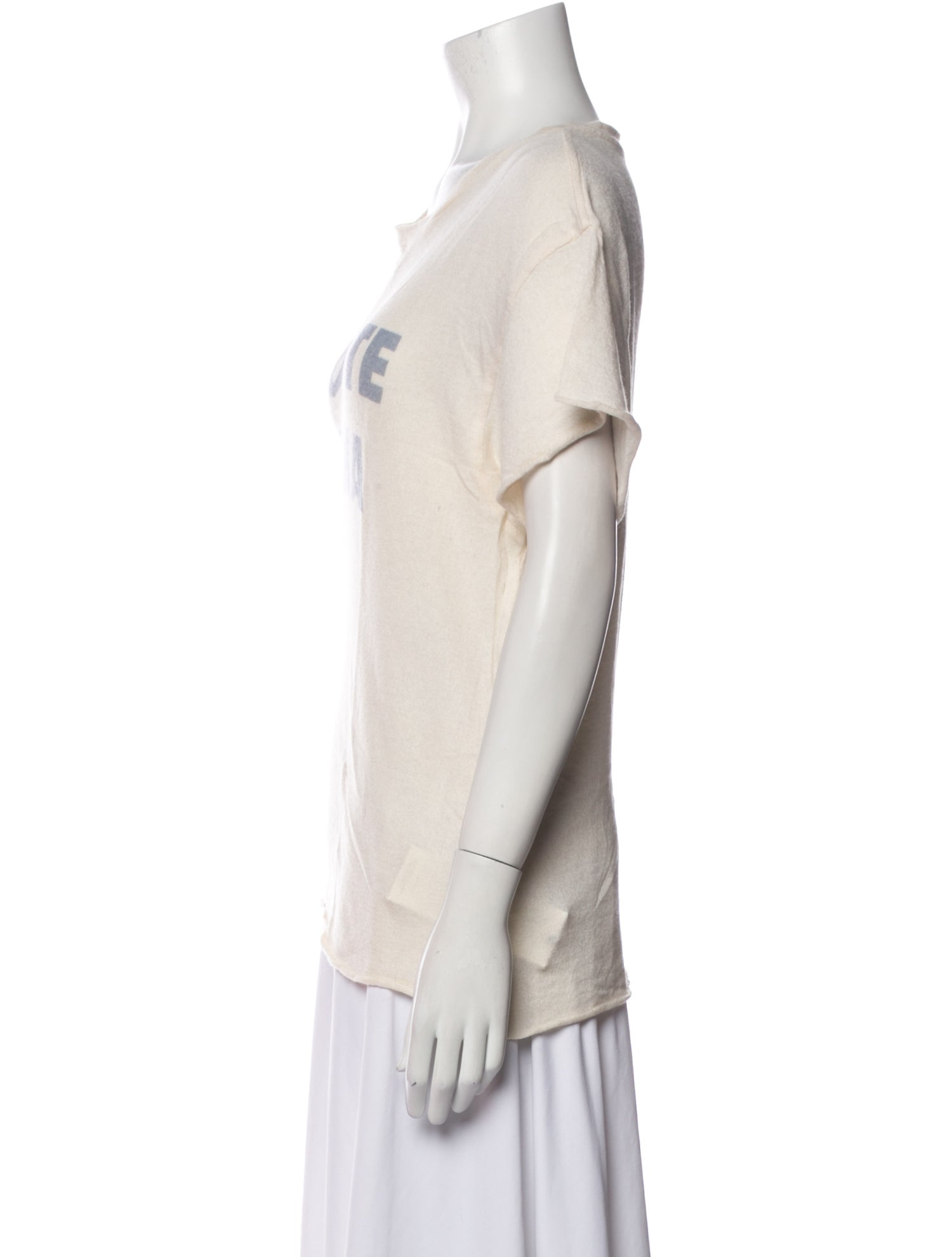 The Elder Statesman Cashmere Graphic Print T-Shirt