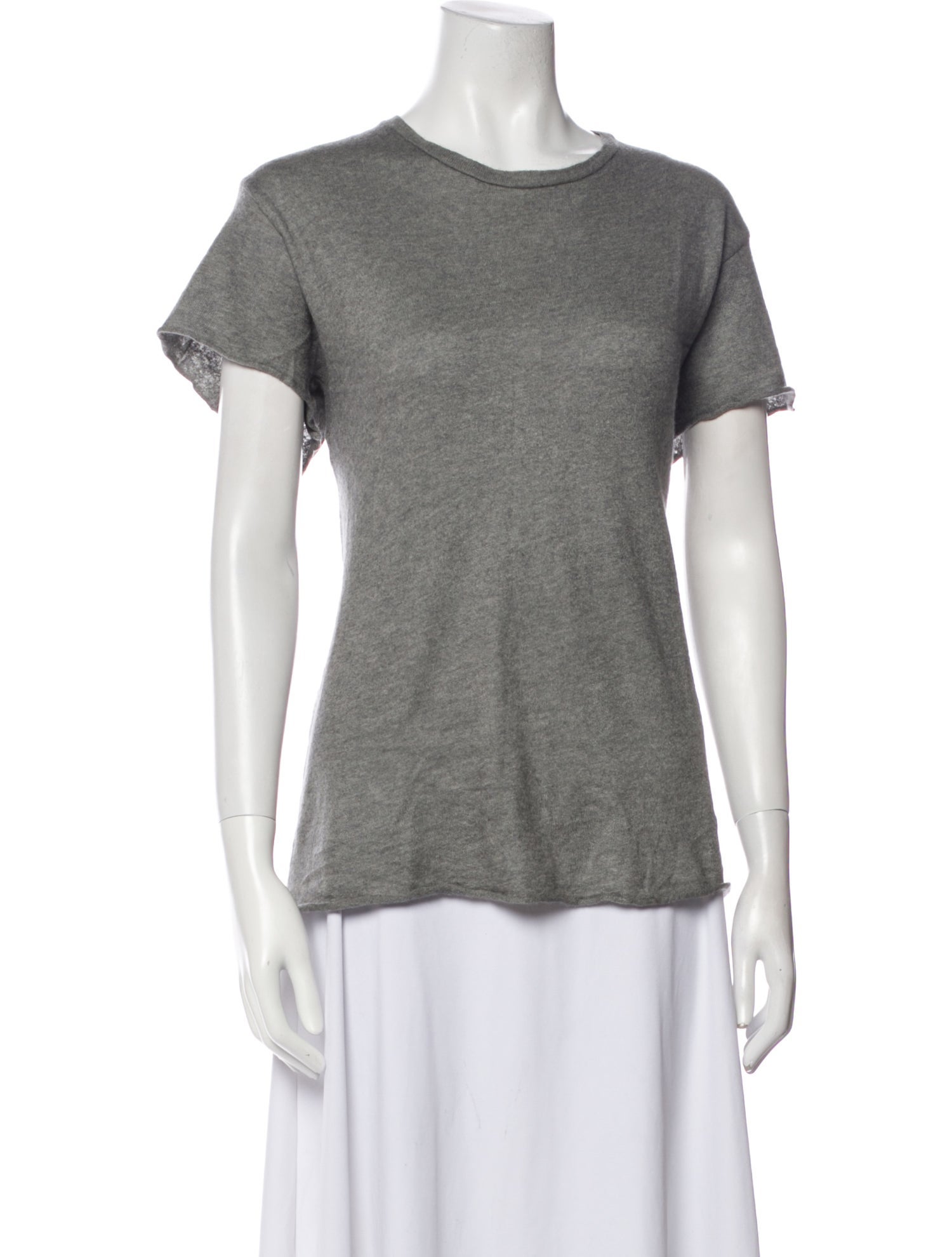 The Elder Statesman Cashmere Crew Neck T-Shirt