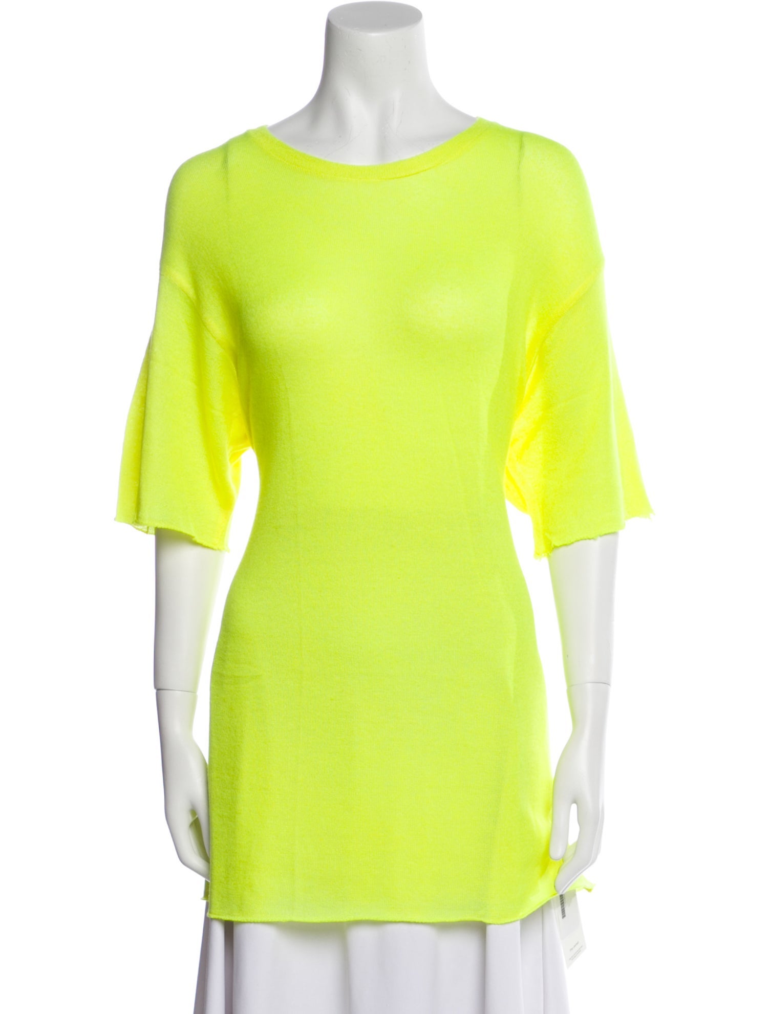 The Elder Statesman Cashmere Bateau Neckline Tunic