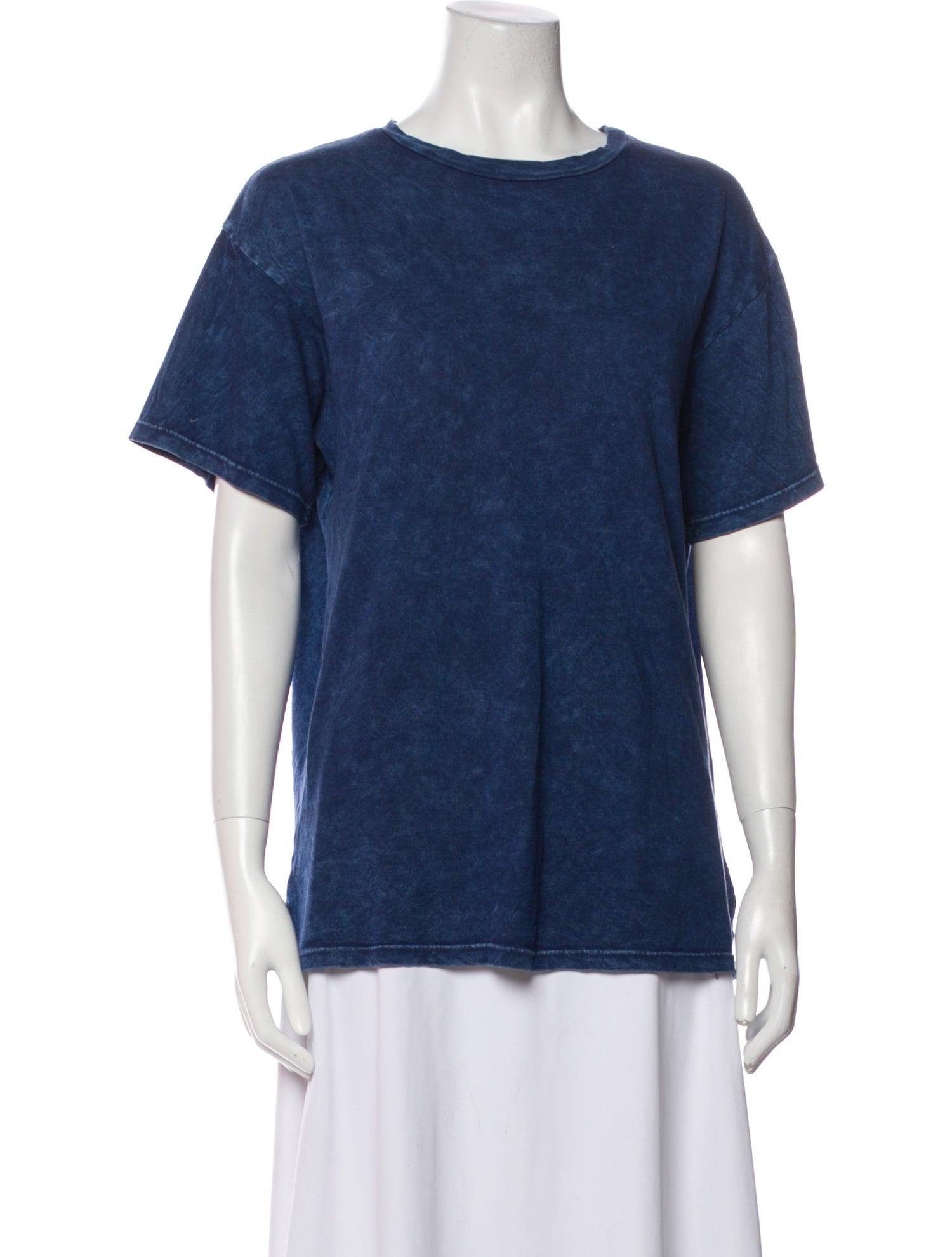 The Elder Statesman Bateau Neckline Short Sleeve T-Shirt
