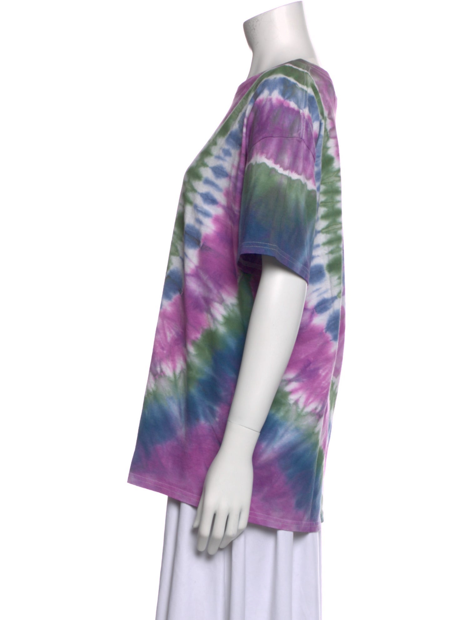 The Elder Statesman Tie-Dye Print Crew Neck T-Shirt