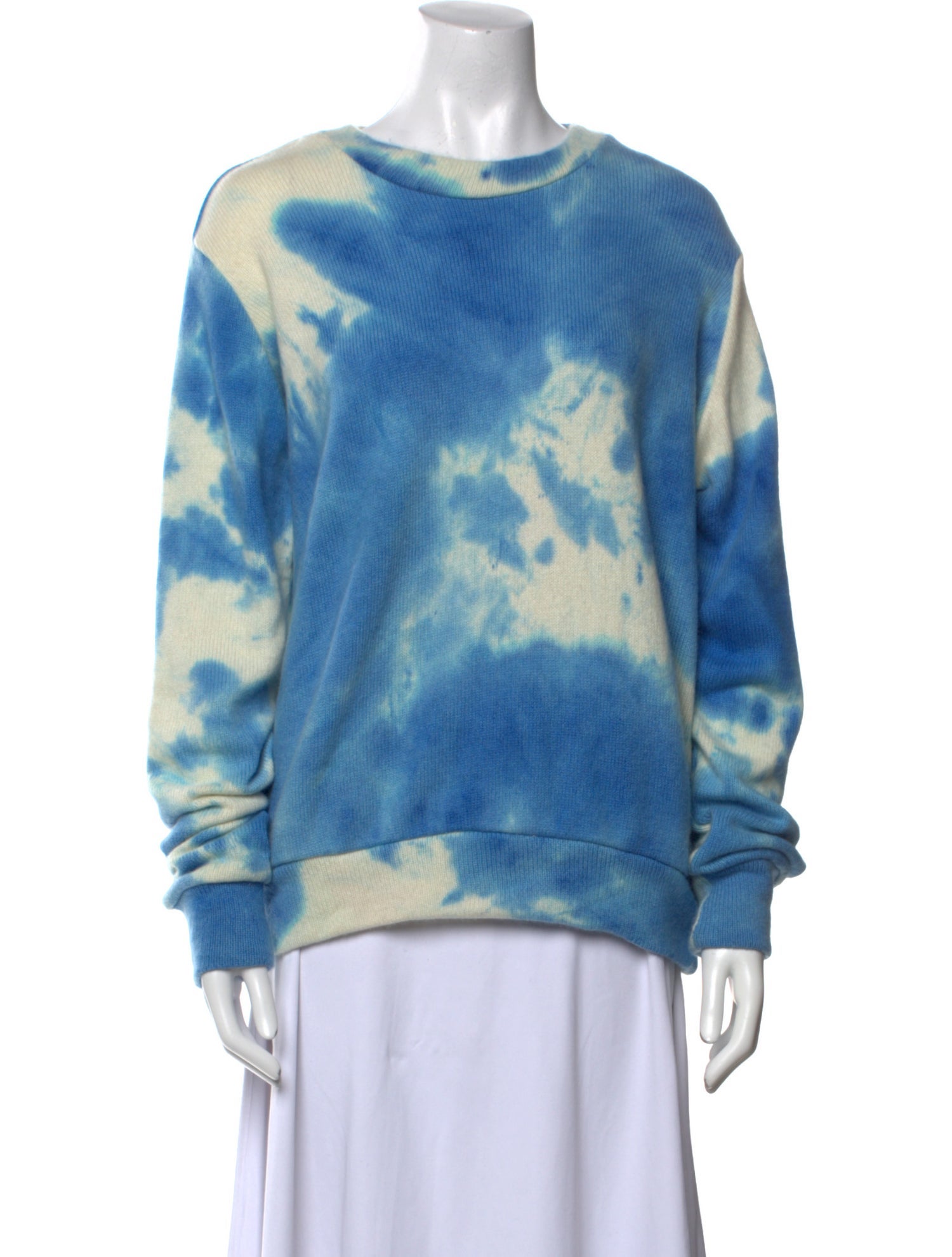The Elder Statesman Cashmere Tie-Dye Print Sweater