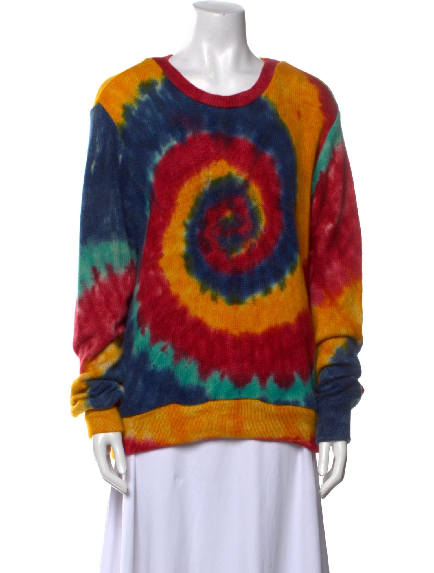 The Elder Statesman Cashmere Tie-Dye Print Sweater