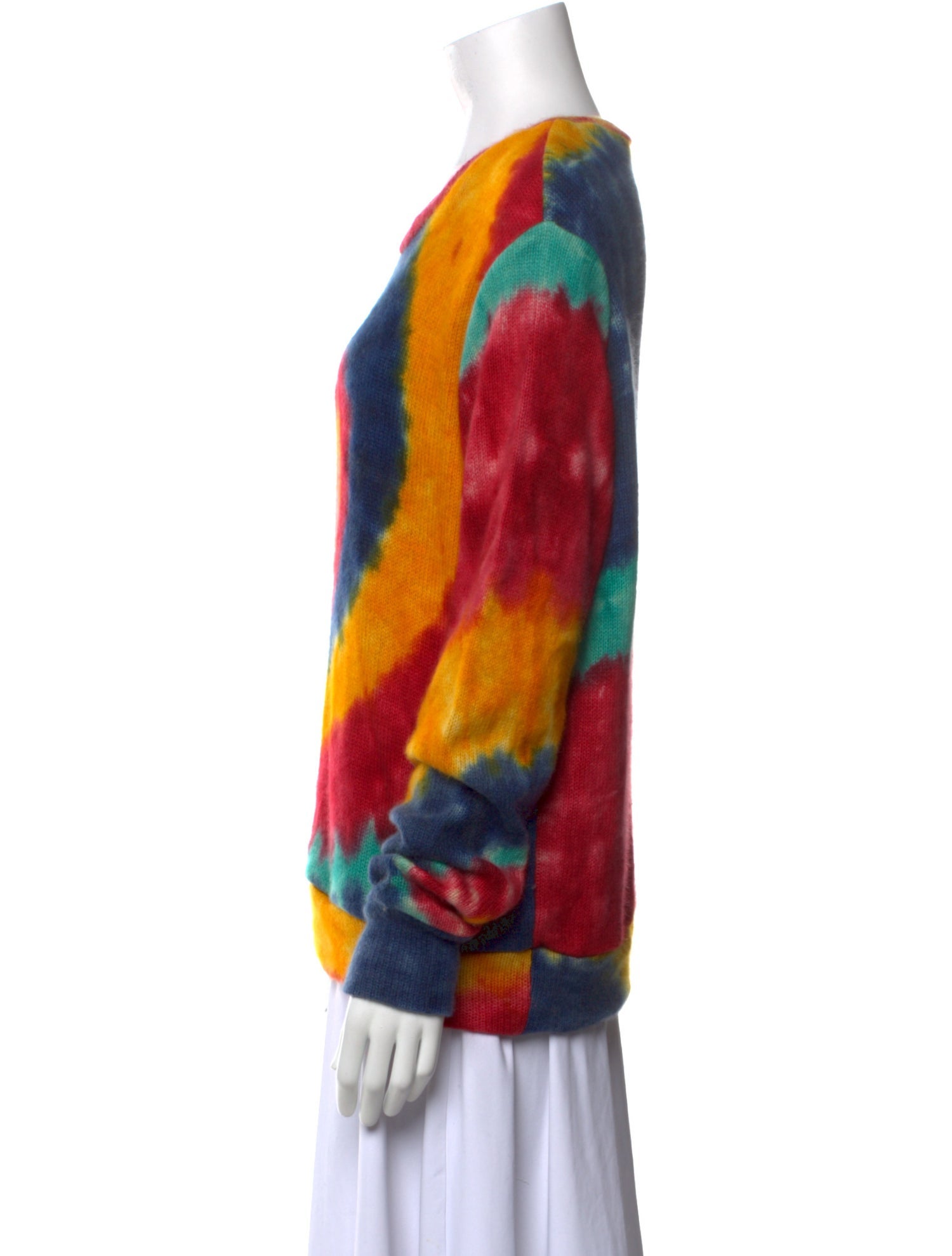The Elder Statesman Cashmere Tie-Dye Print Sweater