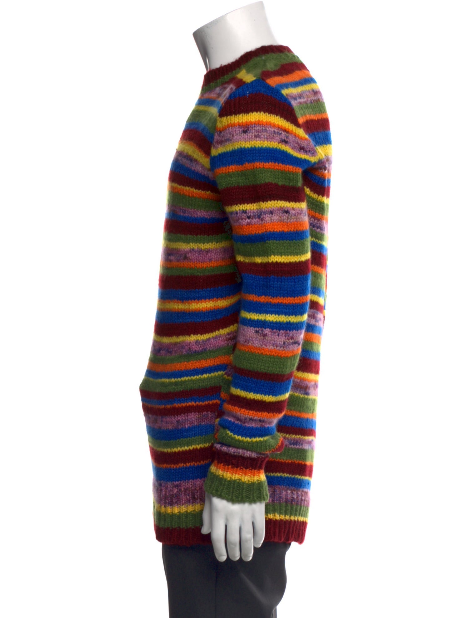 The Elder Statesman Cashmere Striped Pullover