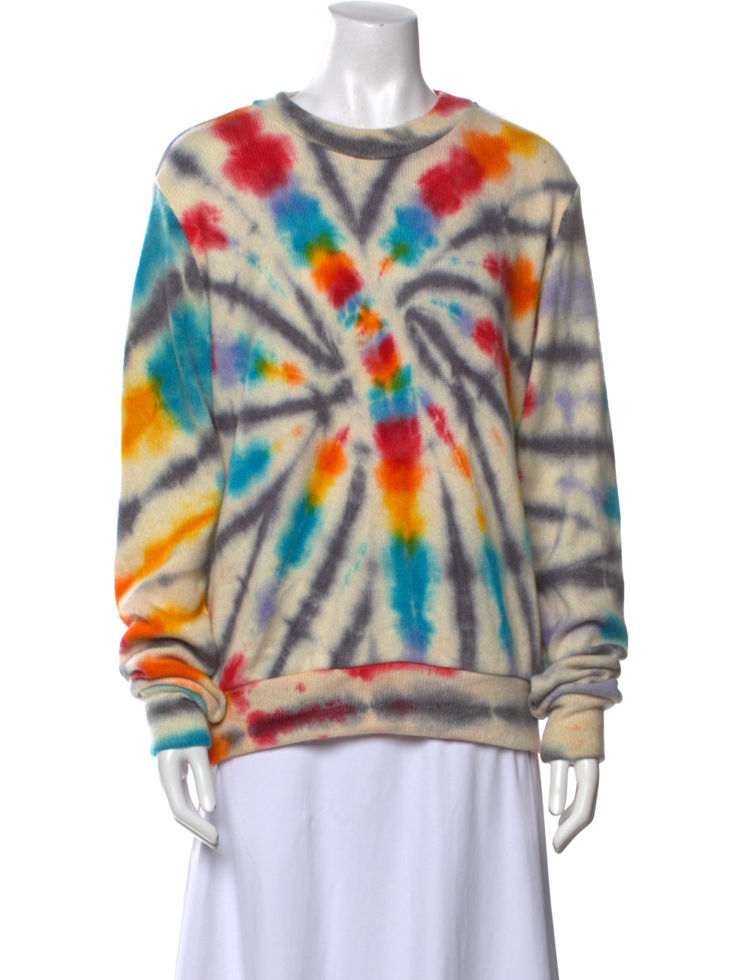 The Elder Statesman Cashmere Tie-Dye Print Sweater