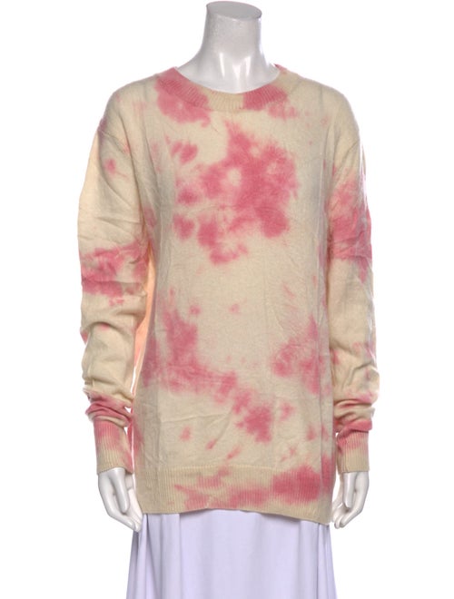 The Elder Statesman Cashmere Tie-Dye Print Sweater