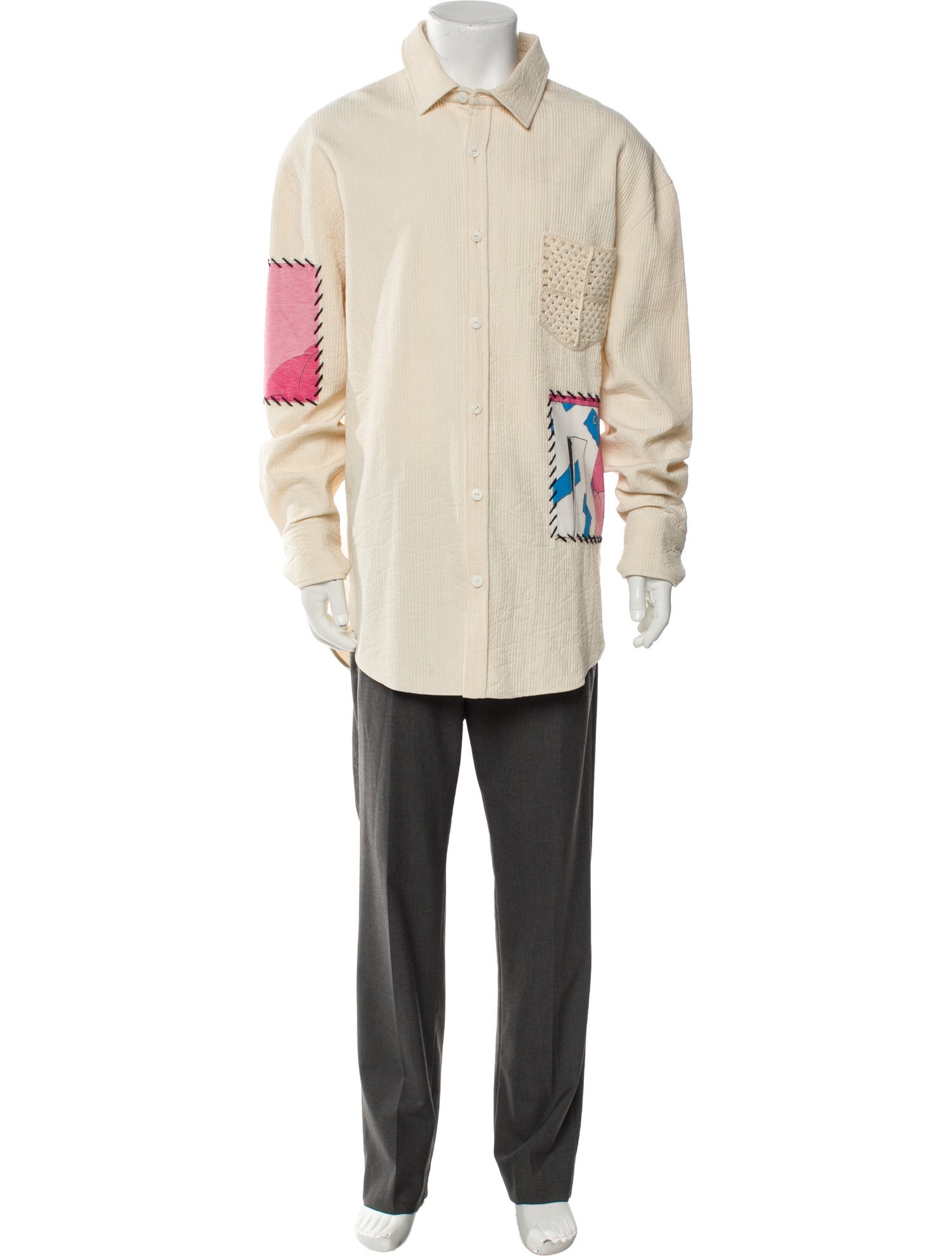 The Elder Statesman Graphic Print Long Sleeve Shirt