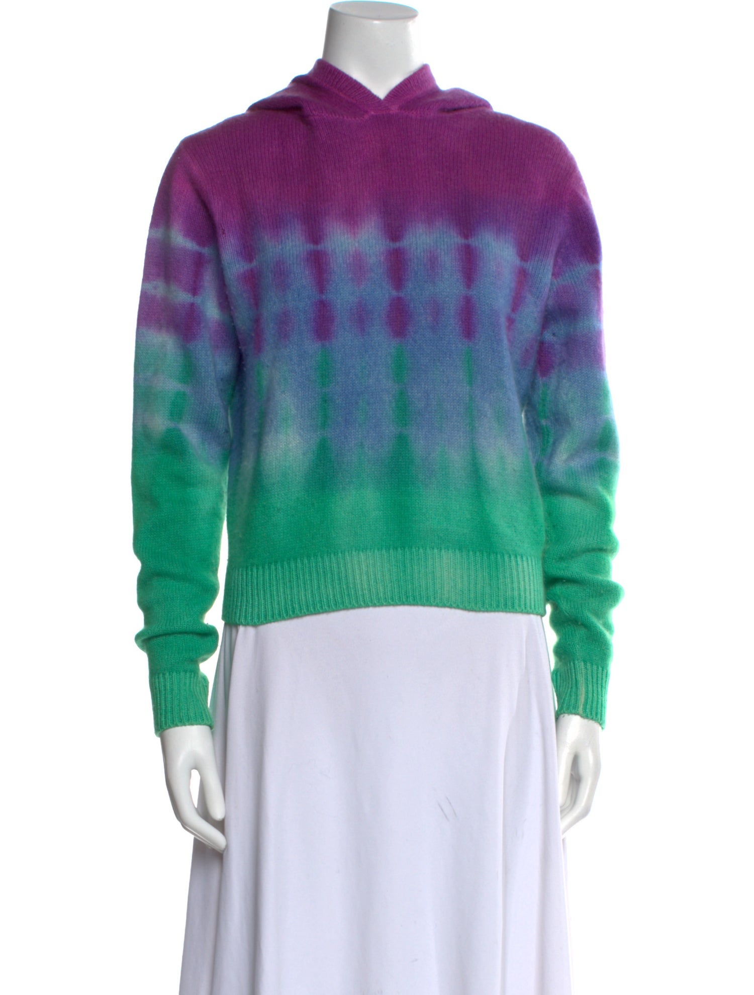 The Elder Statesman Cashmere Tie-Dye Print Sweater