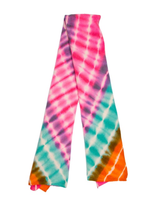 The Elder Statesman Cashmere Tie-Dye Print Scarf