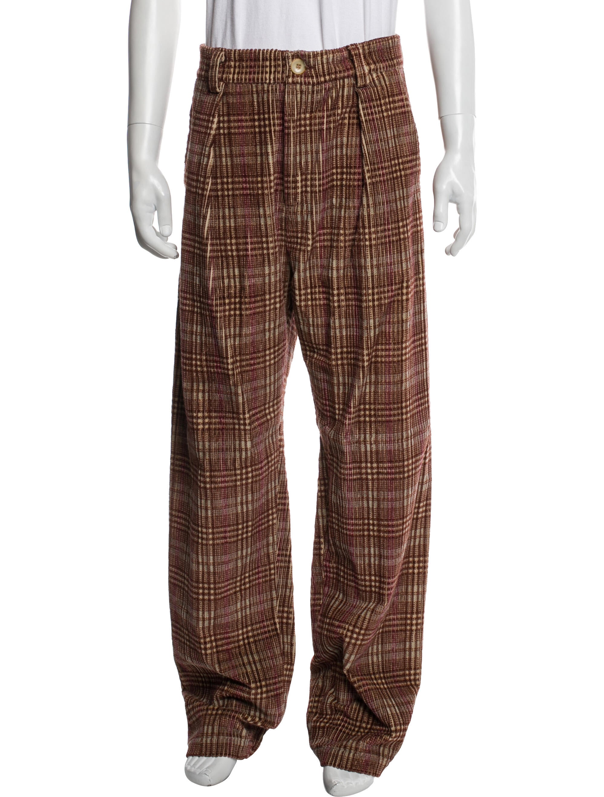 The Elder Statesman Plaid Print Pants