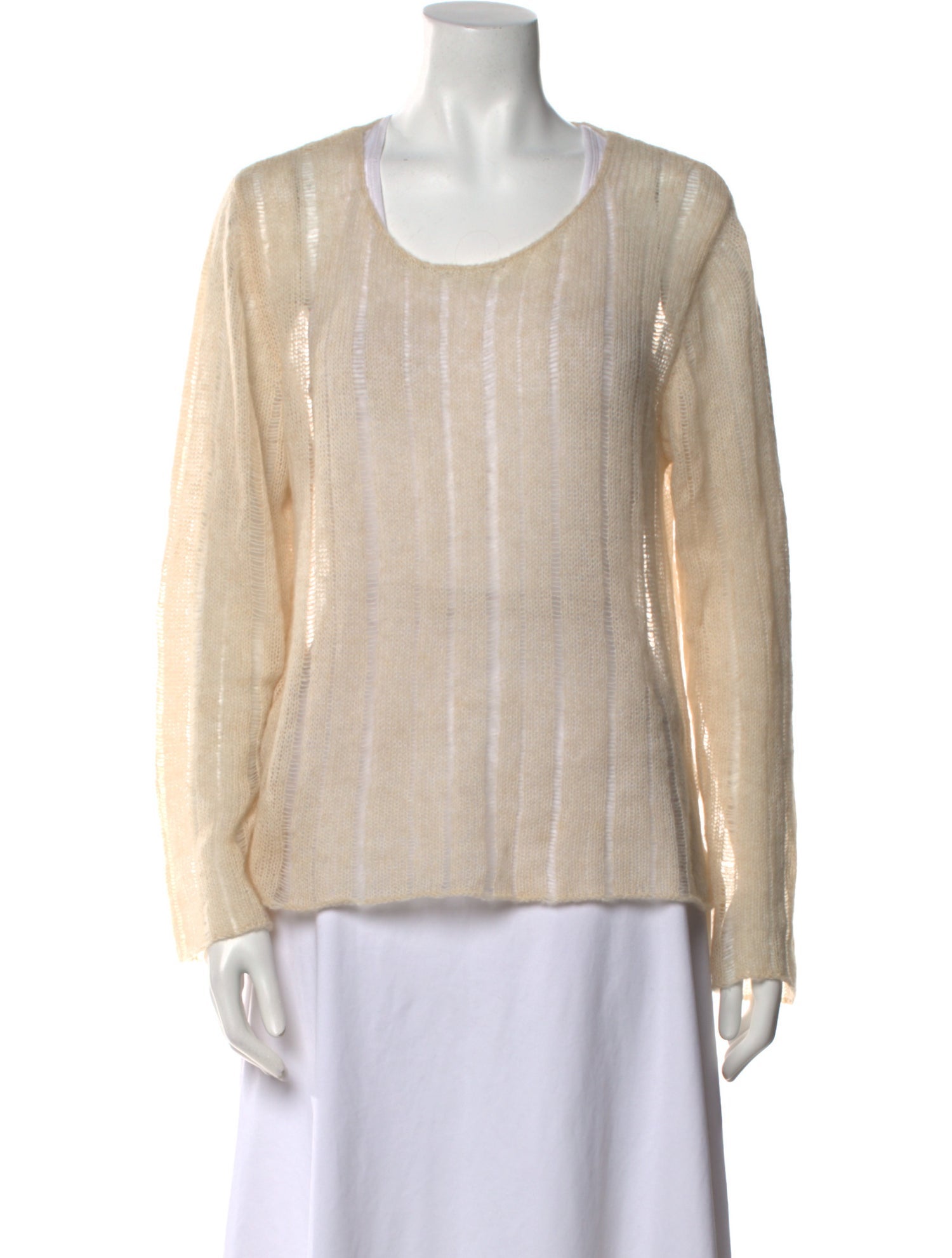 The Elder Statesman Cashmere Scoop Neck Sweater