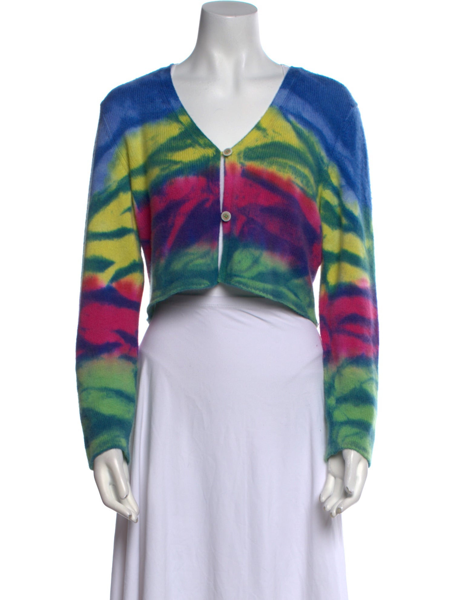 The Elder Statesman Cashmere Printed Sweater