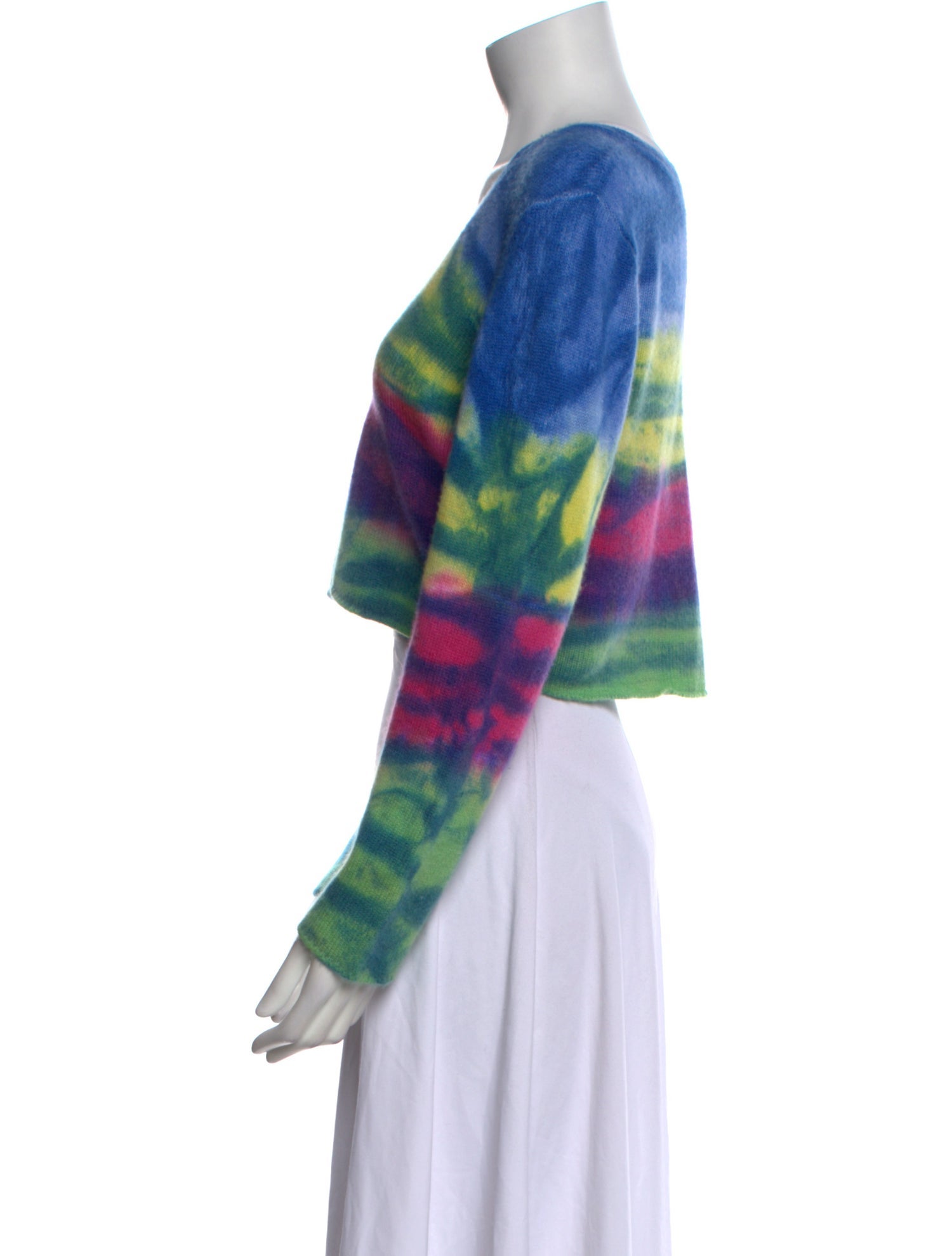 The Elder Statesman Cashmere Printed Sweater