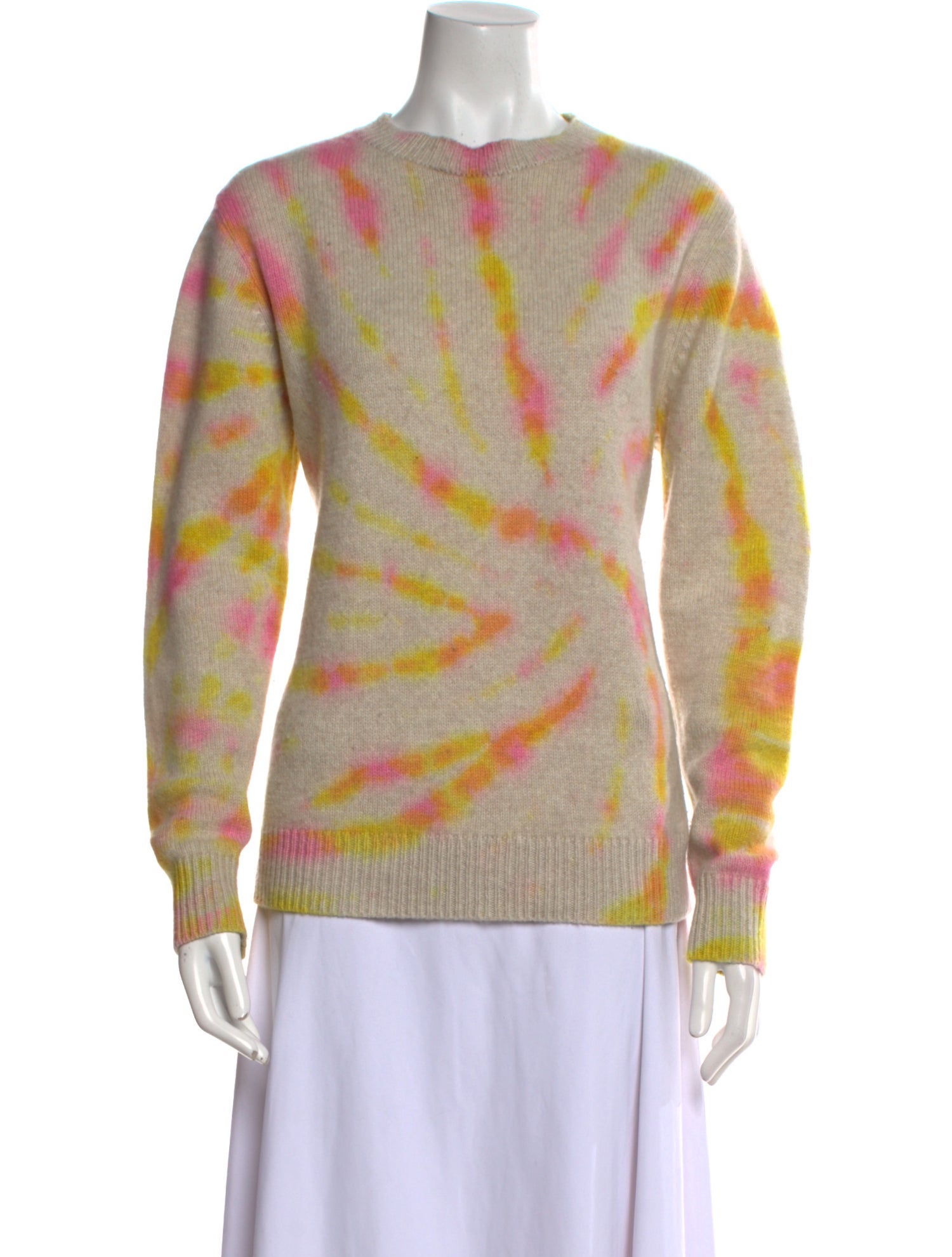 The Elder Statesman Cashmere Tie-Dye Print Sweater