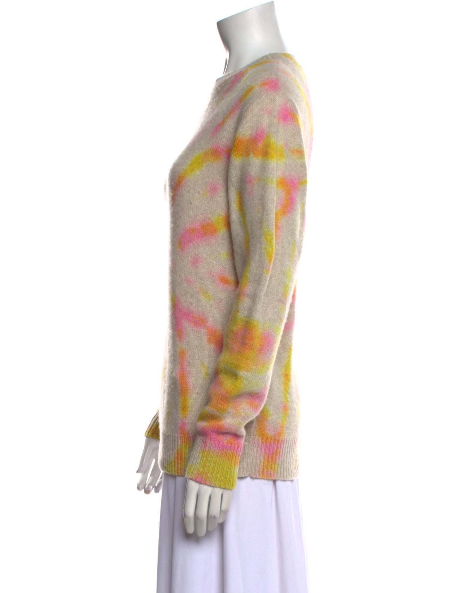 The Elder Statesman Cashmere Tie-Dye Print Sweater