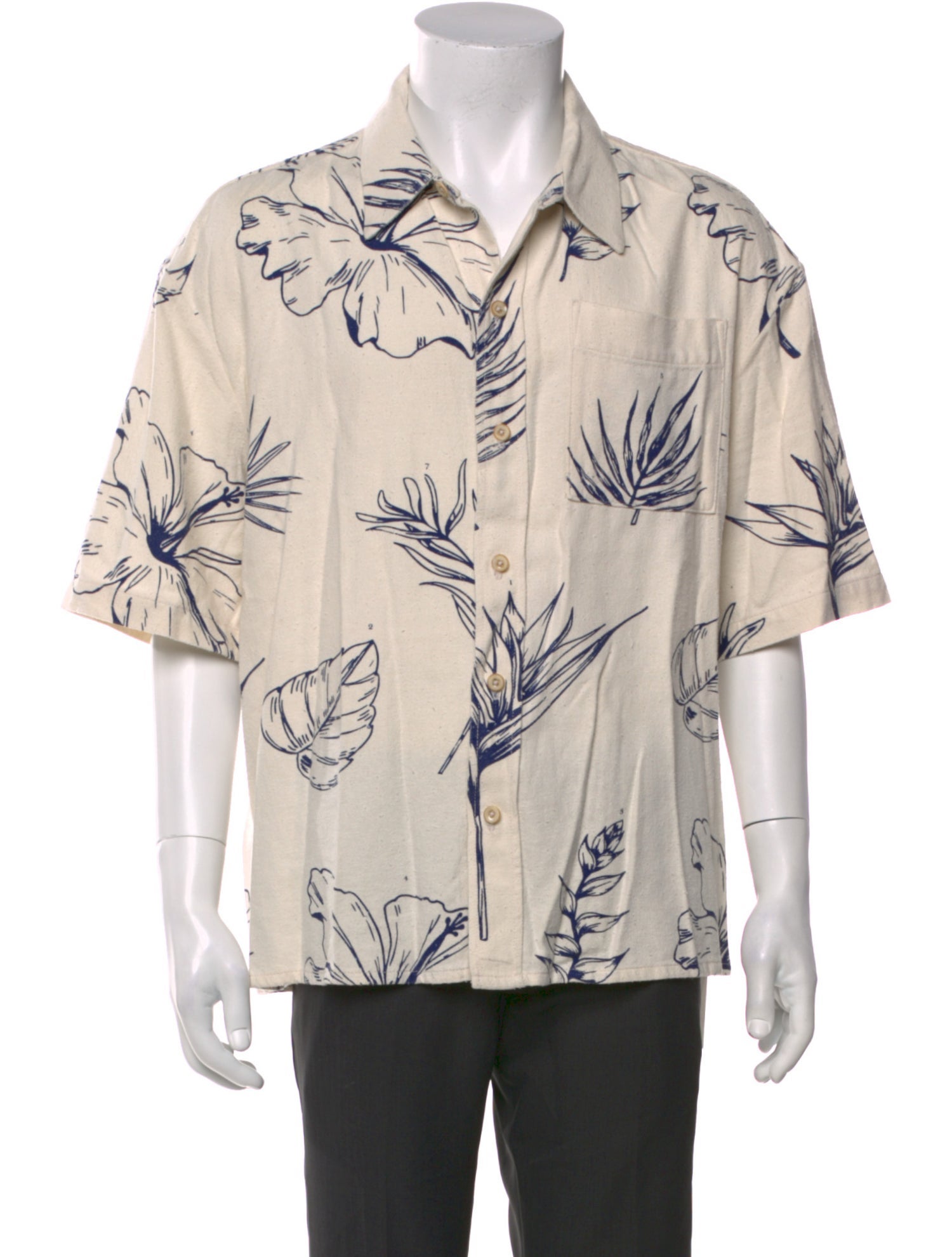 The Elder Statesman Printed Short Sleeve Shirt