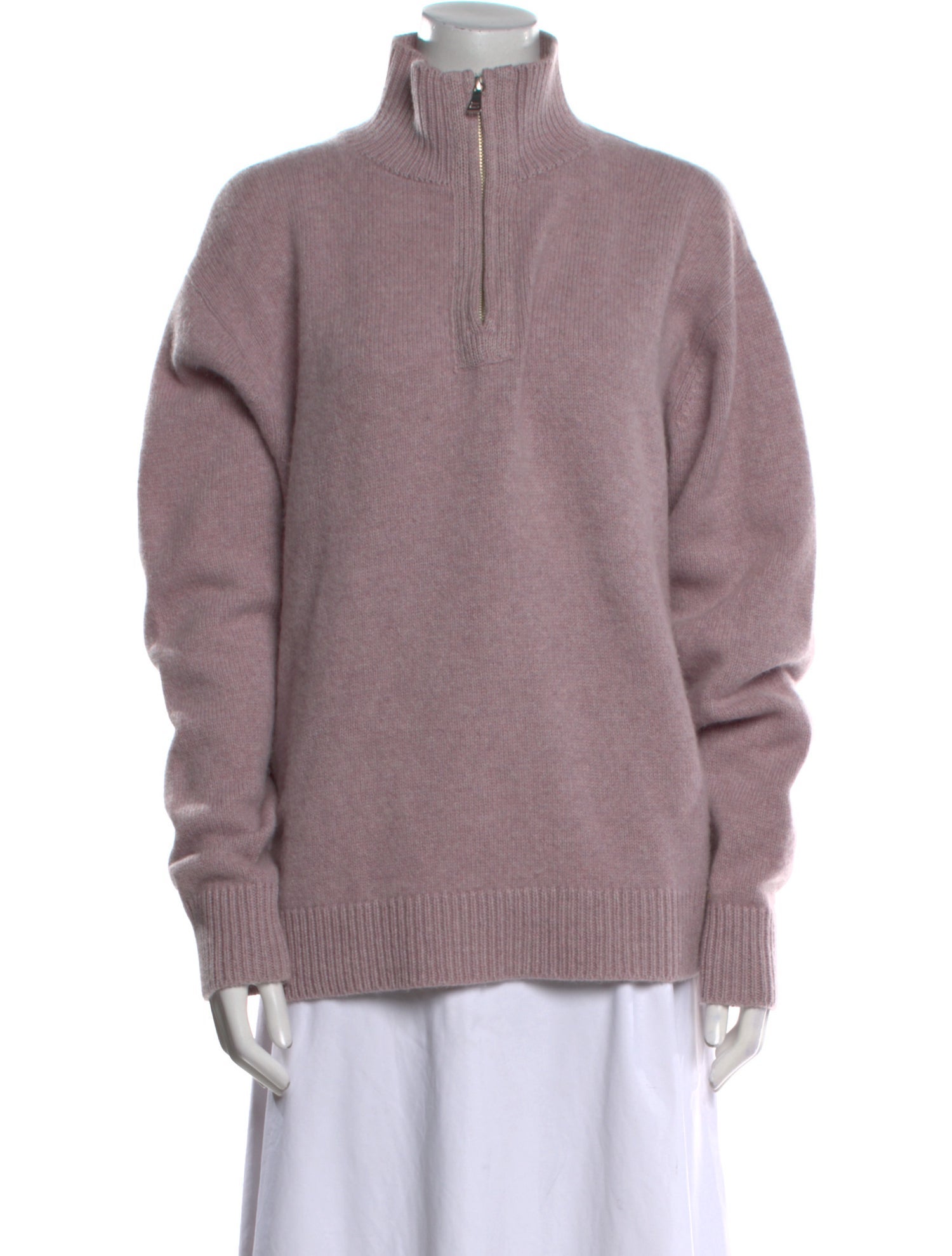 The Elder Statesman Cashmere Mock Neck Sweater