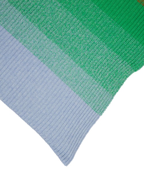 The Elder Statesman Cashmere Striped Throw Blanket