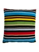 The Elder Statesman Racing Stripe Cashmere Knit Throw Pillow