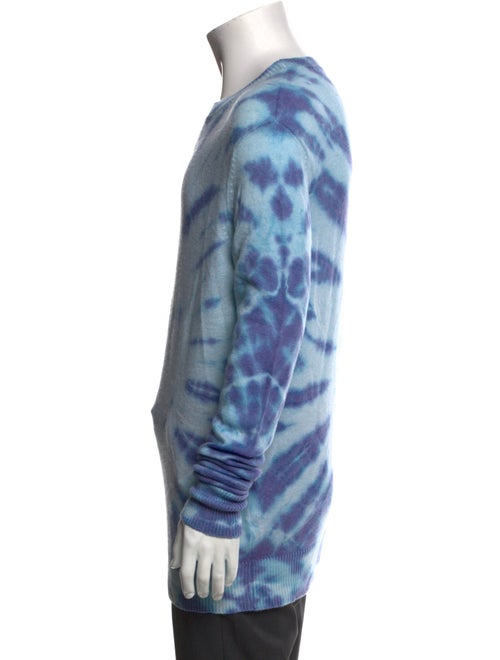 The Elder Statesman Cashmere Tie-Dye Print Pullover