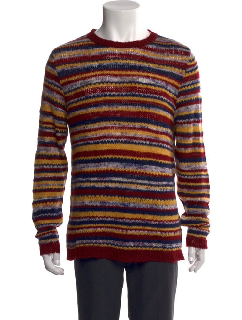 The Elder Statesman Cashmere Striped Pullover