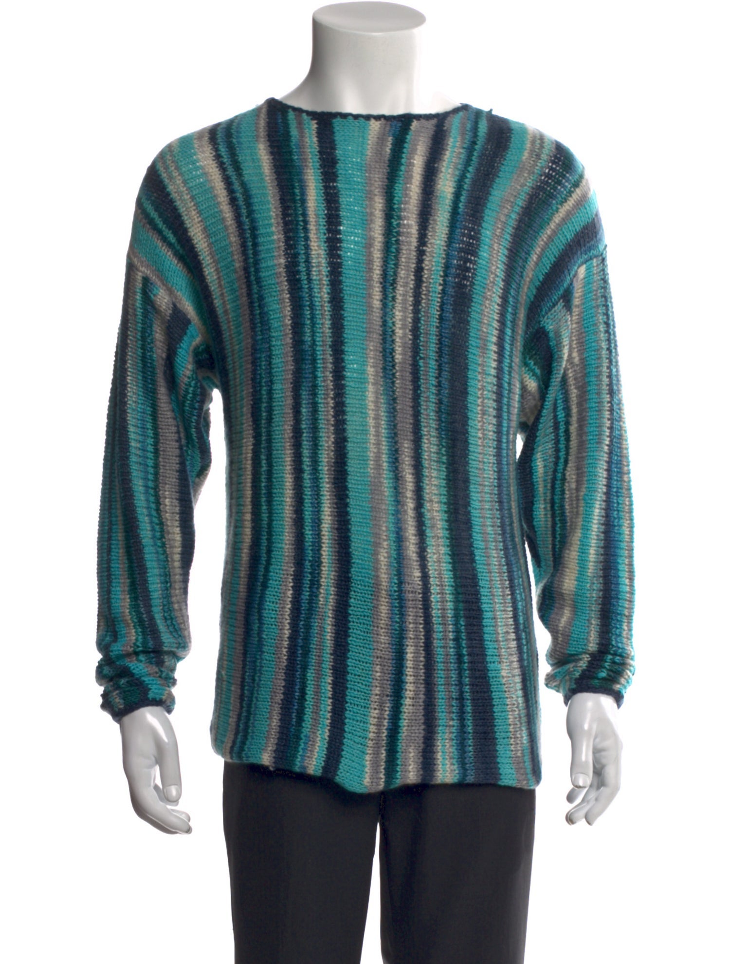 The Elder Statesman Cashmere Striped Pullover