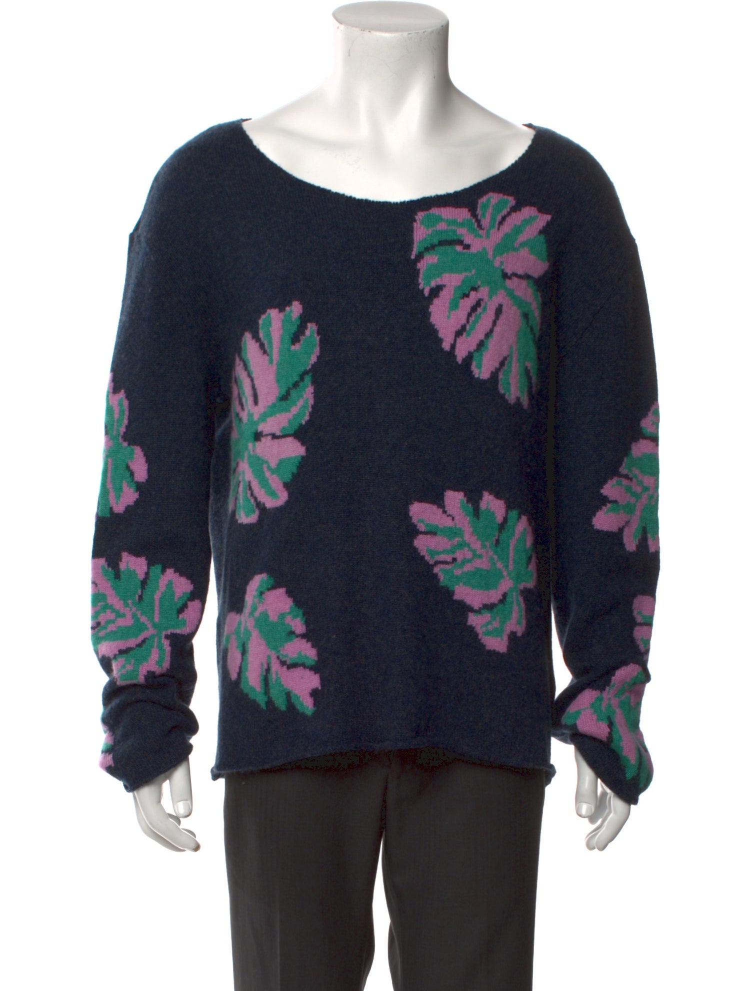 The Elder Statesman Cashmere Printed Pullover