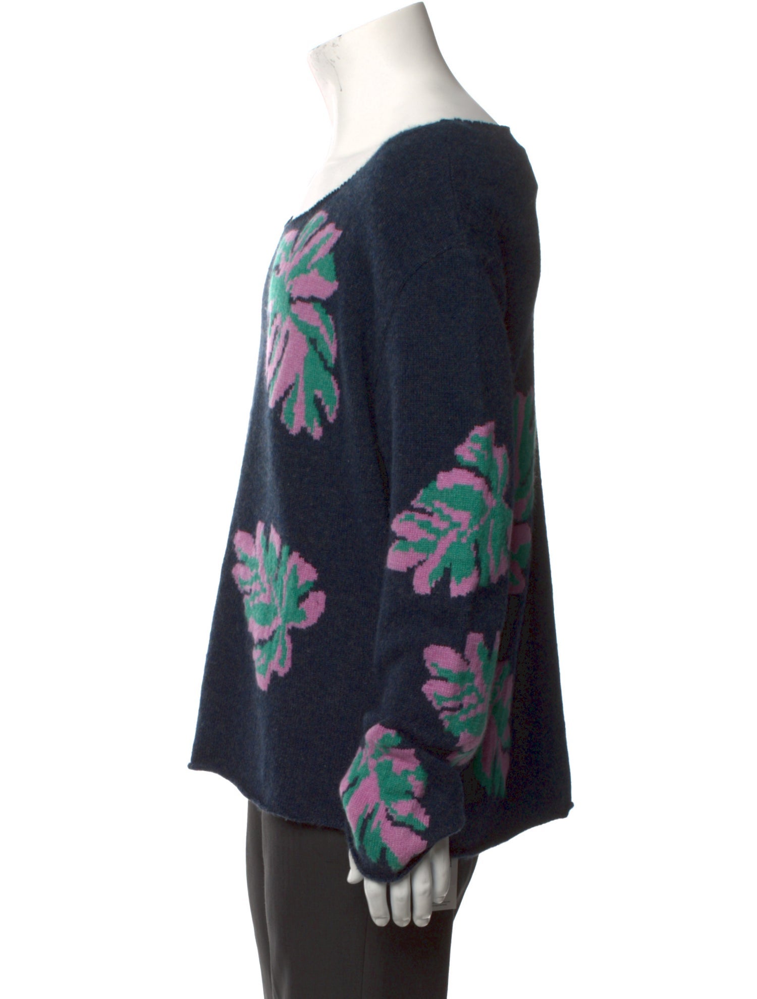 The Elder Statesman Cashmere Printed Pullover