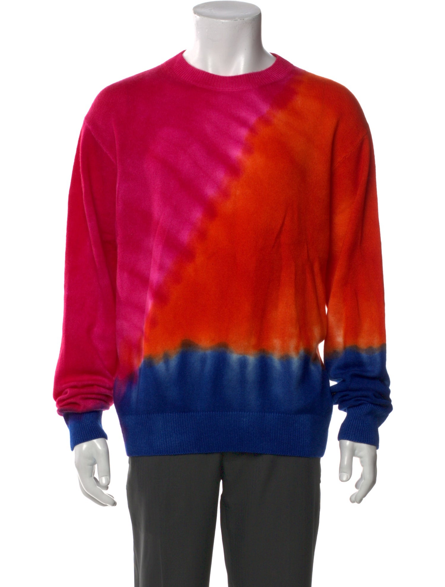 The Elder Statesman Cashmere Tie-Dye Print Pullover
