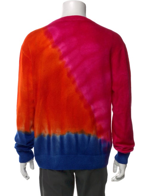 The Elder Statesman Cashmere Tie-Dye Print Pullover