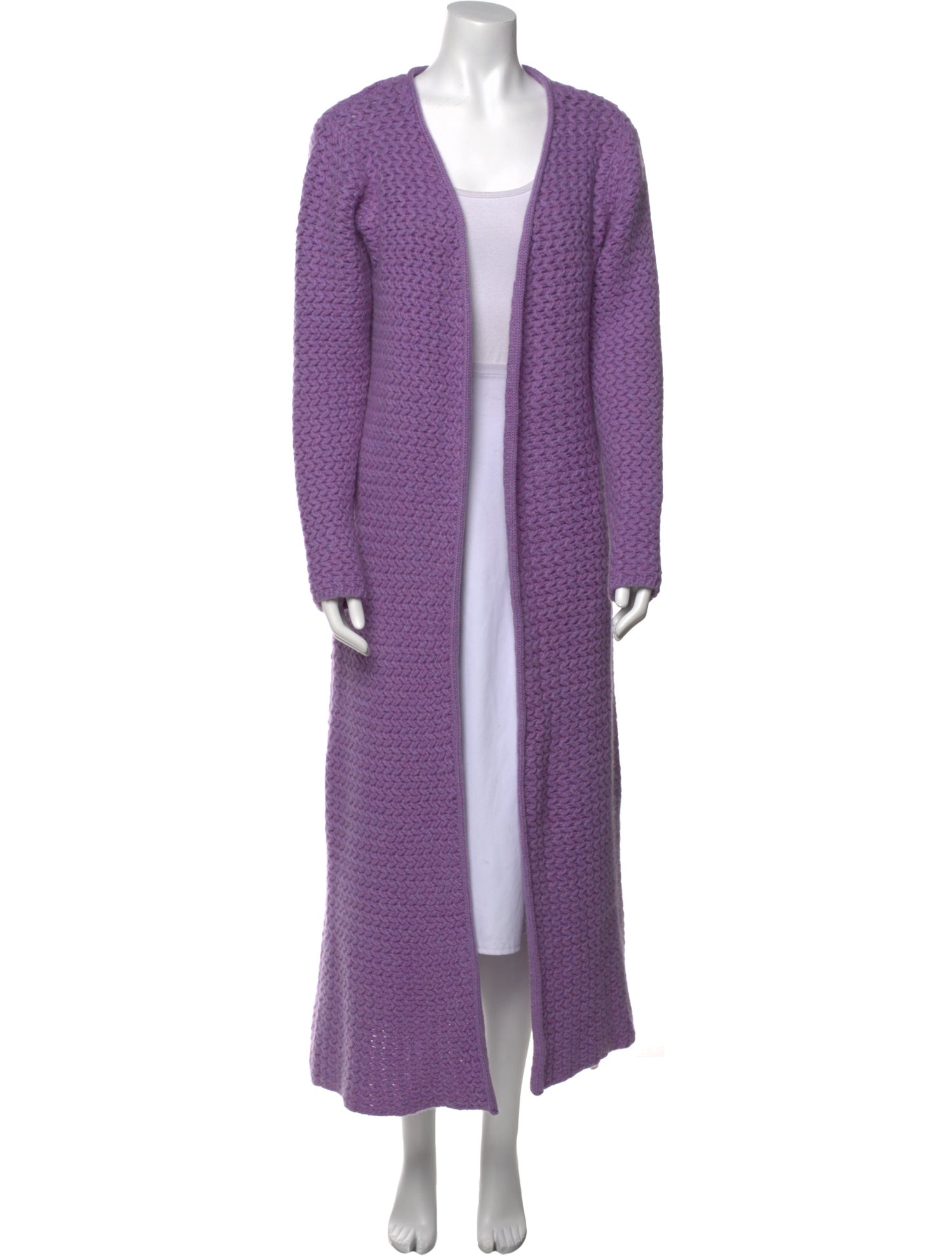 The Elder Statesman Cashmere Open Front Sweater