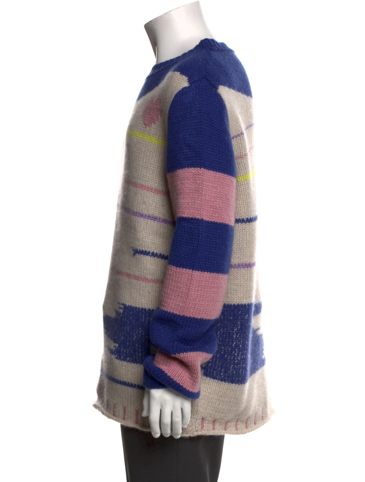 The Elder Statesman Cashmere Printed Pullover