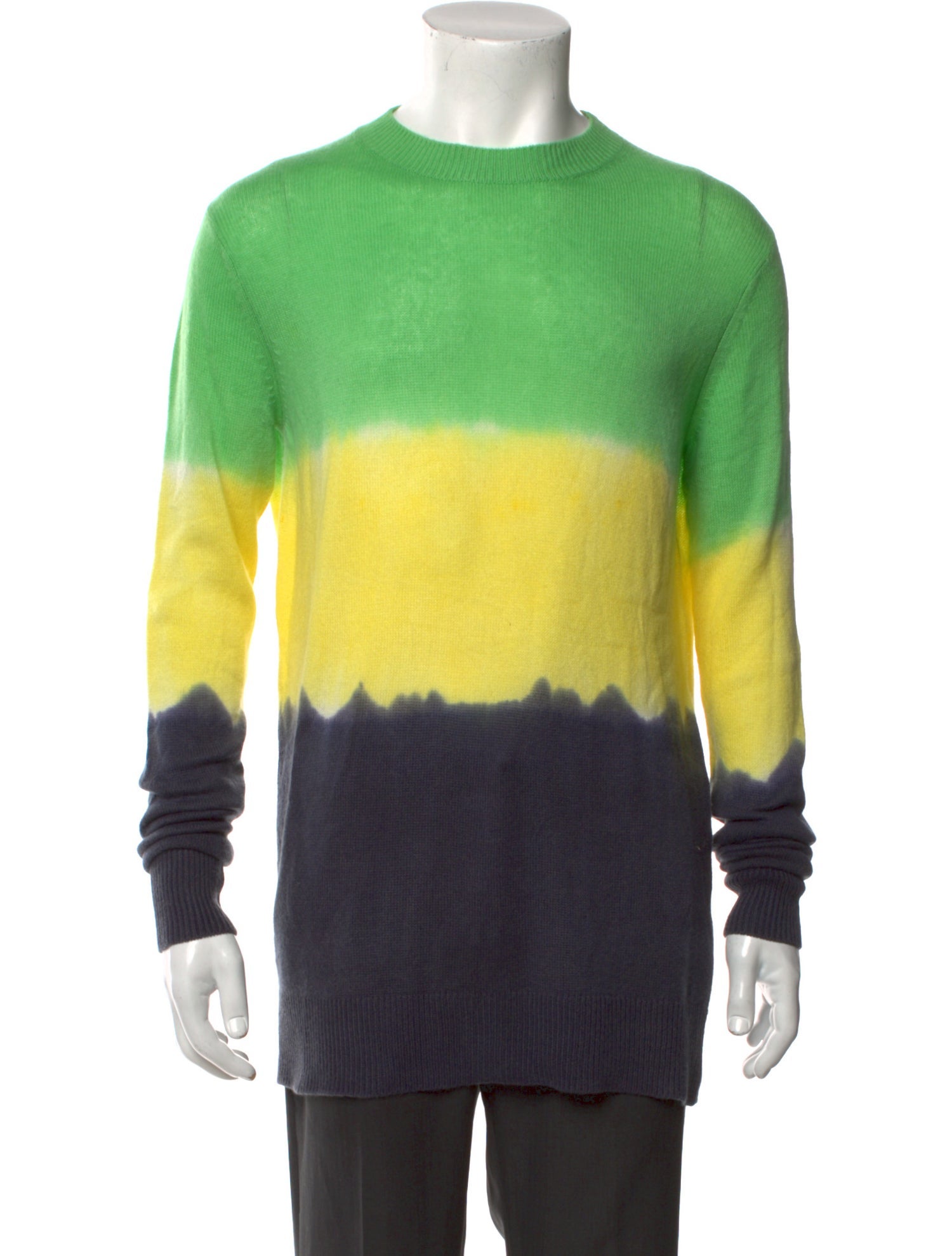 The Elder Statesman Cashmere Tie-Dye Print Pullover
