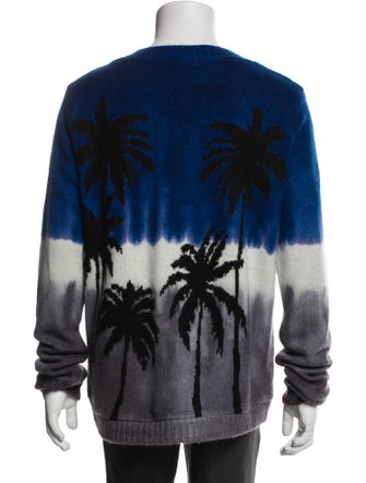 The Elder Statesman Cashmere Tie-Dye Print Pullover