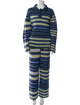 The Elder Statesman Striped Pant Set