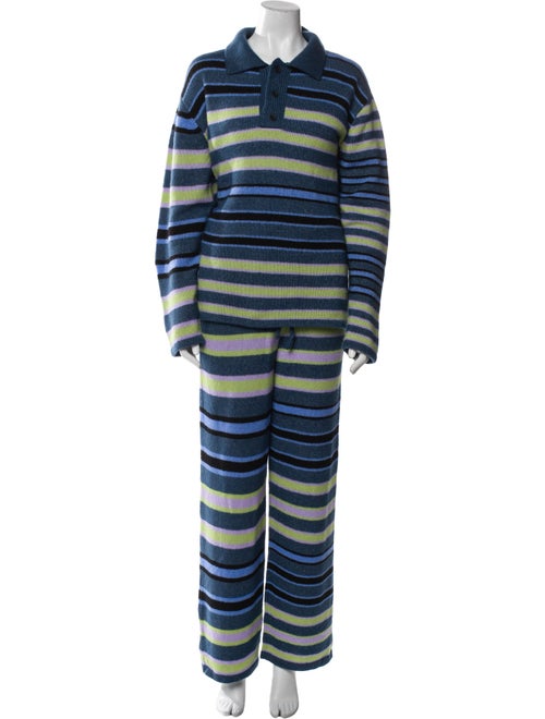 The Elder Statesman Striped Pant Set