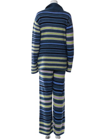 The Elder Statesman Striped Pant Set