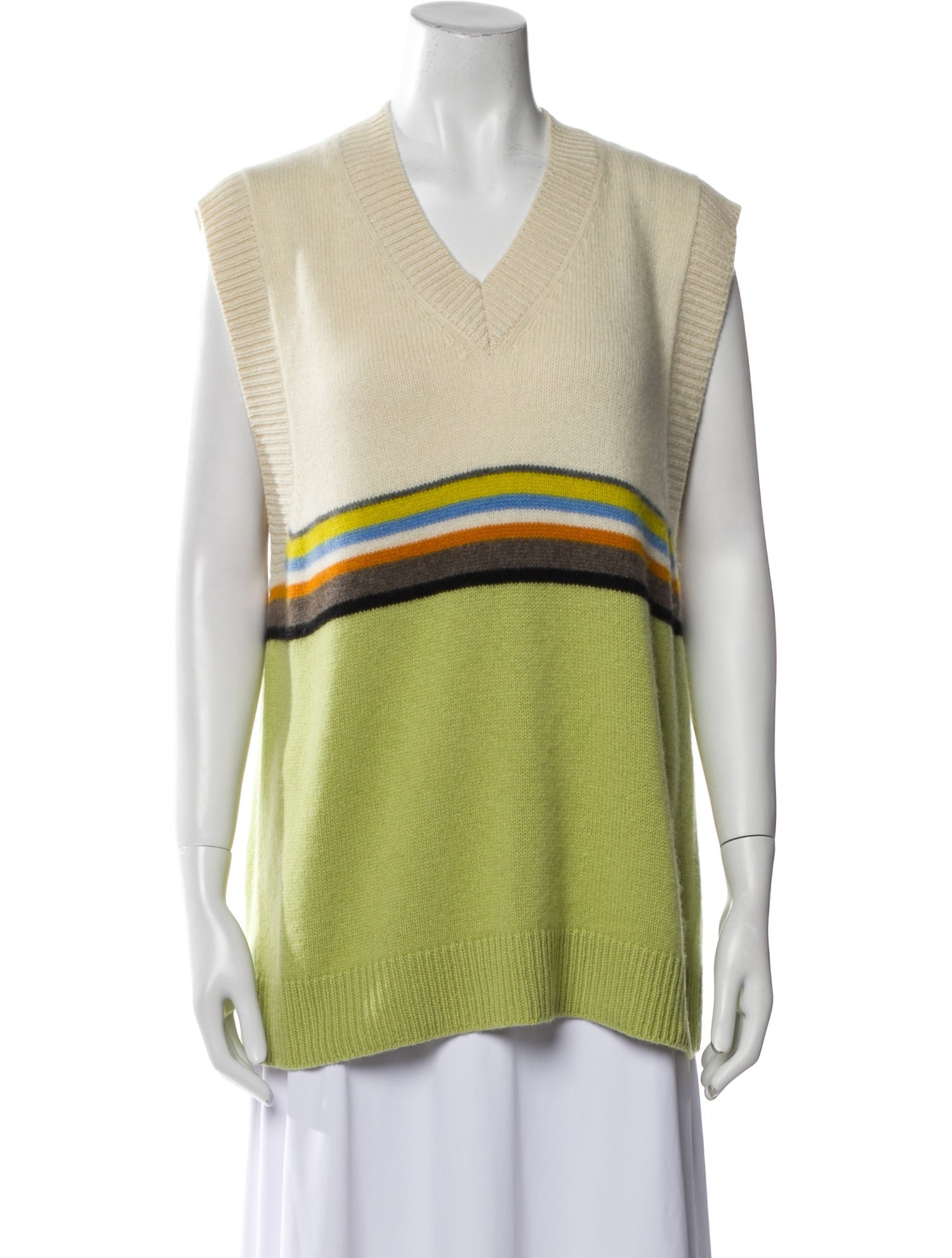 The Elder Statesman Cashmere Striped Sweater